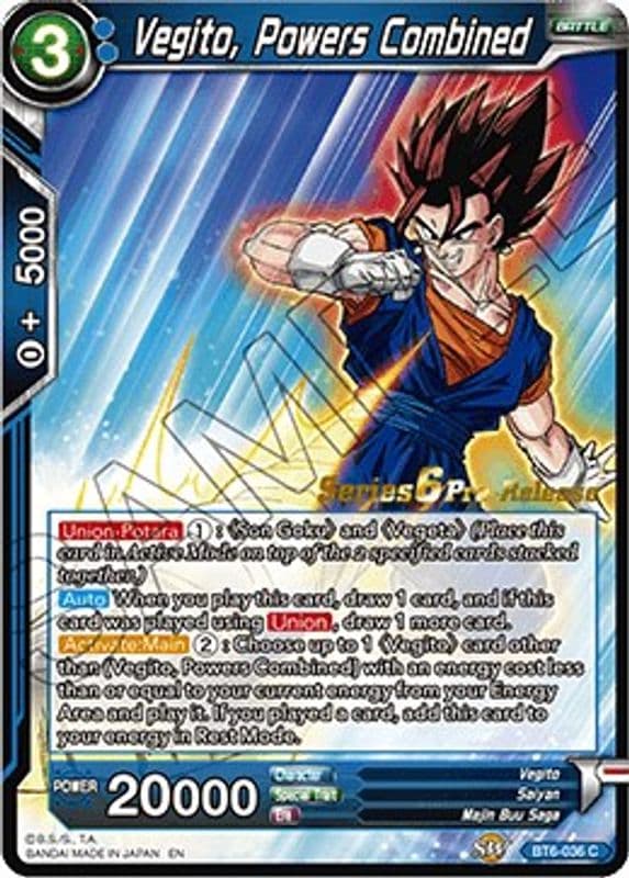 Vegito, Powers Combined (Pre-Release)