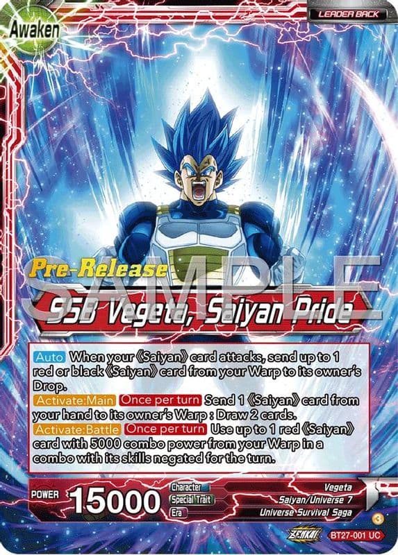Vegeta // SSB Vegeta, Saiyan Pride (Pre-Release)