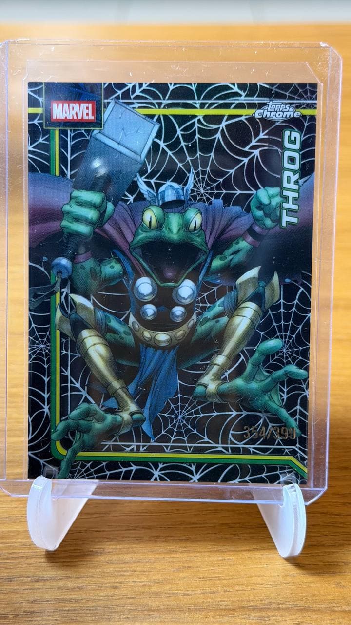 2026 Topps Chrome Marvel Comics Throg #178 Spider-Web Refractor /399